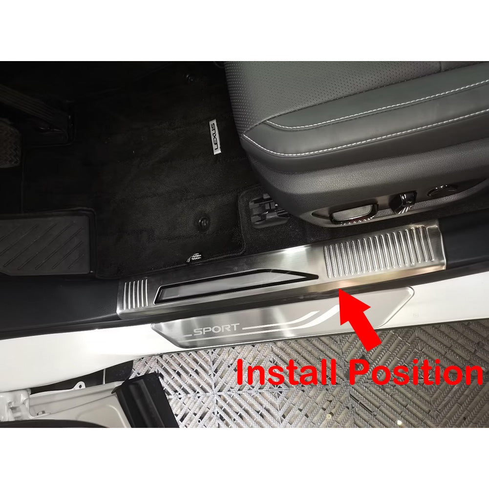 Lexus New RX RX350 RX350h RX500h F Sport 2023 Inside Door Sill Scuff Plate Guard Cover Trims