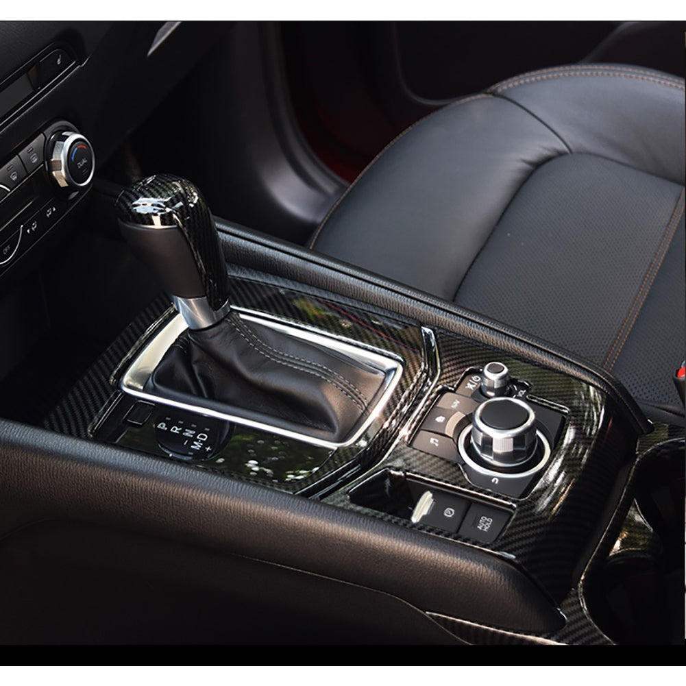Fit for Mazda 2017 2018 2019 2020 2021 2022 2023 2024 CX-5 CX5 Gear Shift Knob Console Media Panel Cover Trim Stainless Steel