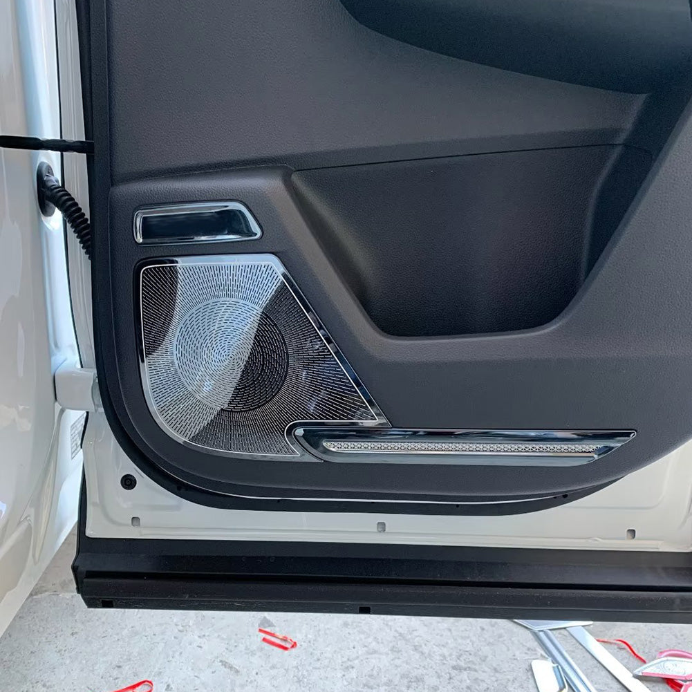  Honda CRV CR-V 2023 Interior 4 Door Sound Speaker Cover Trims Stainless Steel