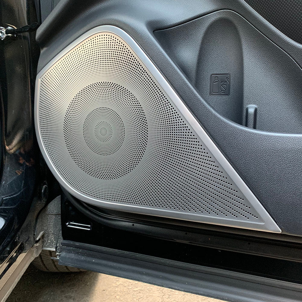 Fit For Subaru 2019 2020 2021 2022 Forester Door Speaker Sound Panel Cover Trims Stainless Steel