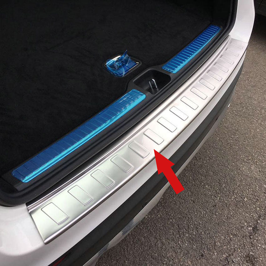Fit for Mercedes Benz GLC Class GLC300 GLC43 AMG 2015 2016 2017 2018 2019 2020 2021 2022 Rear Bumper Sill Plate Guard Cover Trim Stainless Steel