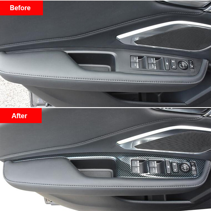 Fit For Acura New RDX 2019 2020 2021 2022 Interior Window Switch Console Panel Trims