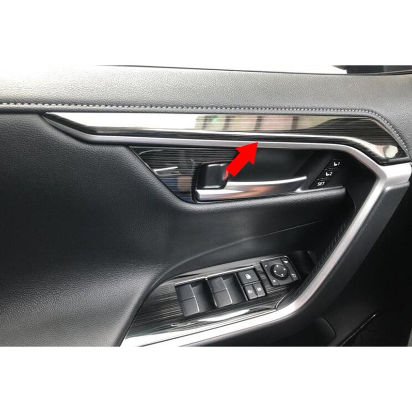 Fit for Toyota New RAV4 2019 2020 2021 2022 Interior Door Panel Armrest Cover Trims