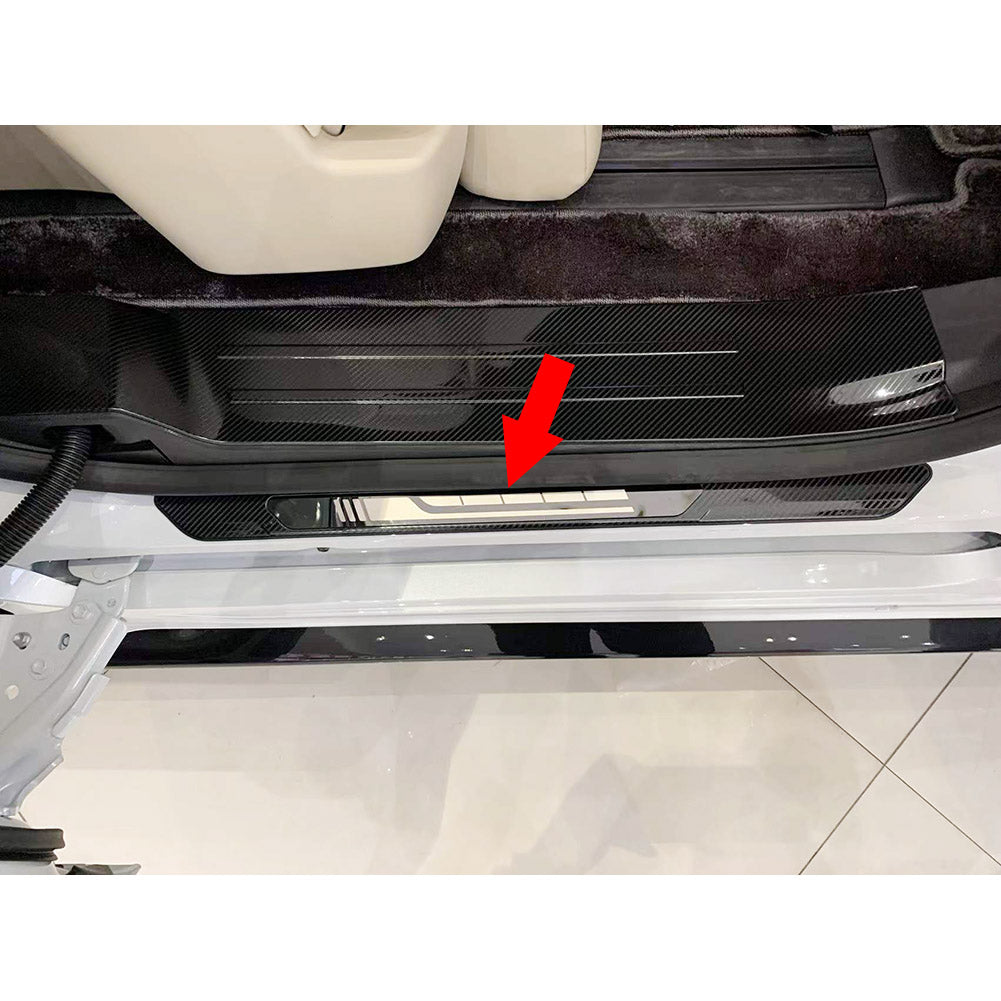 Fit for Toyota 2021 2022 Sienna Outside Door Sill Scuff Plate Guard Cover Trim Stainless Steel