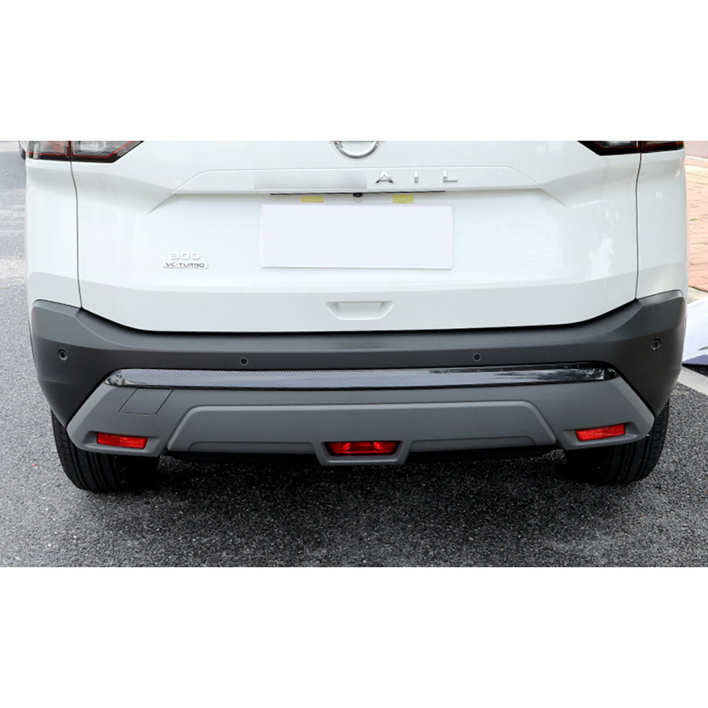 Fit for Nissan Rogue 2021 S SV SL Chrome Rear Bumper Trunk Lid Moulding Guard Cover Trim ABS