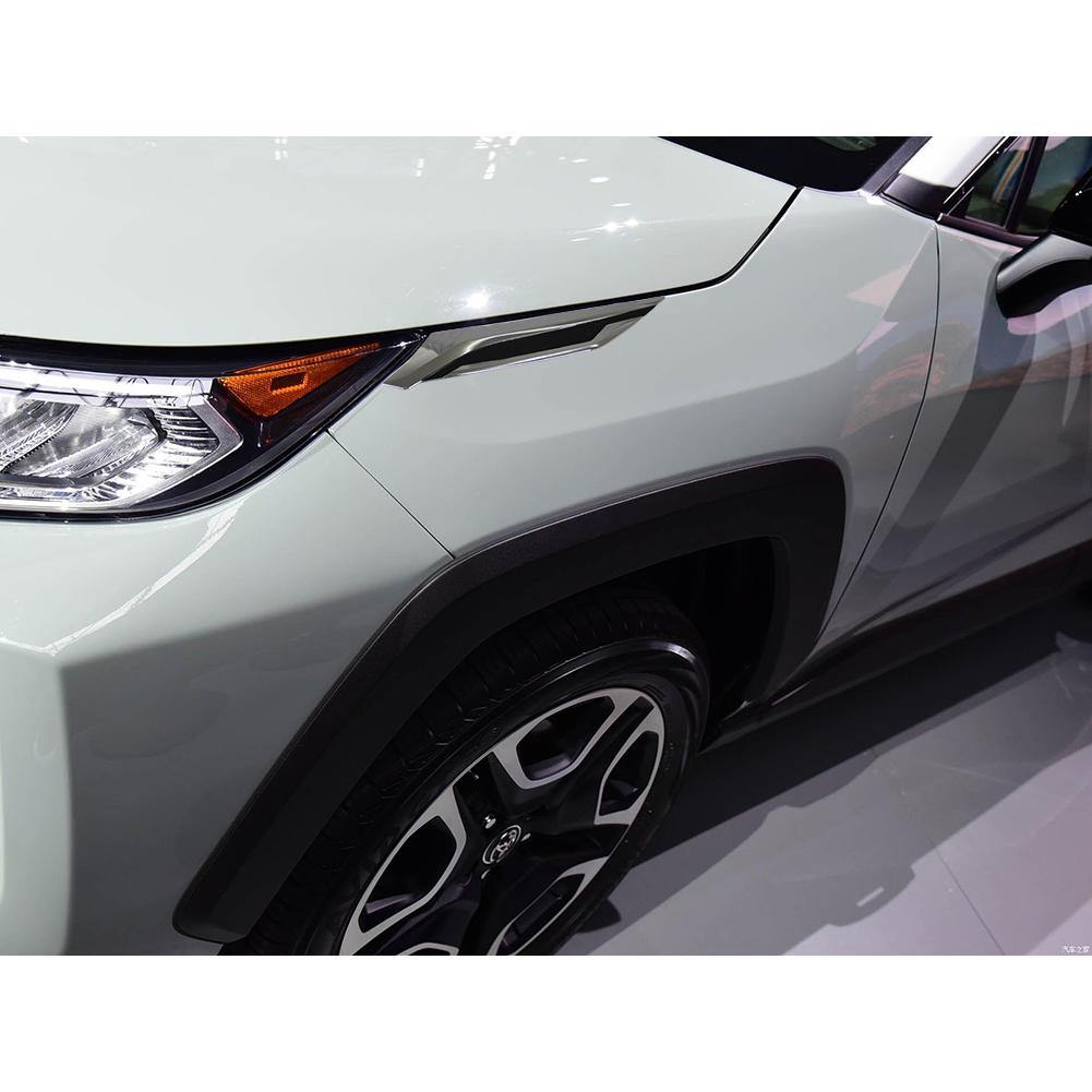 Fit for Toyota New RAV4 2019 2020 2021 2022 Headlight Molding Trim Front Side Fender Cover Trims - beautost