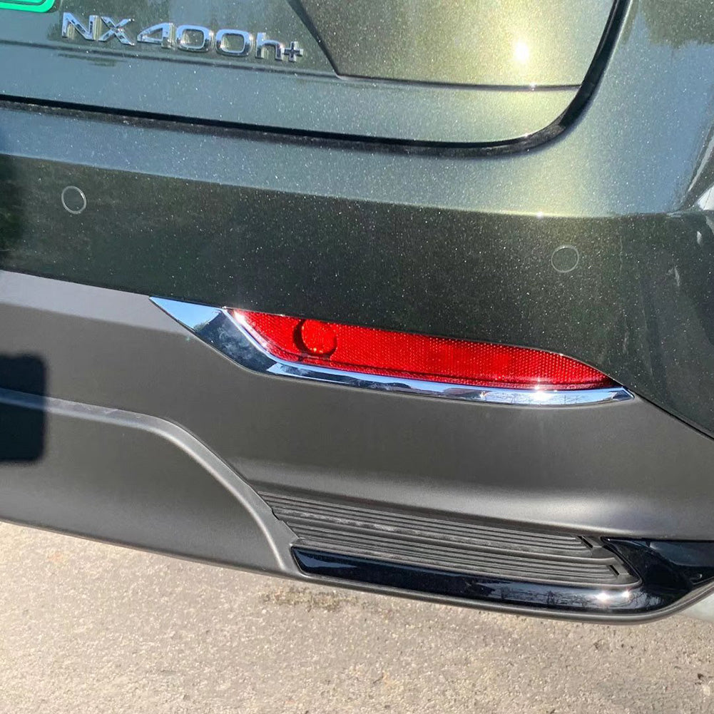 Fit for Lexus NX 250/350/350h/450h+ 2022 2023 2024 Chrome Rear Fog Light Lamp Cover Trims