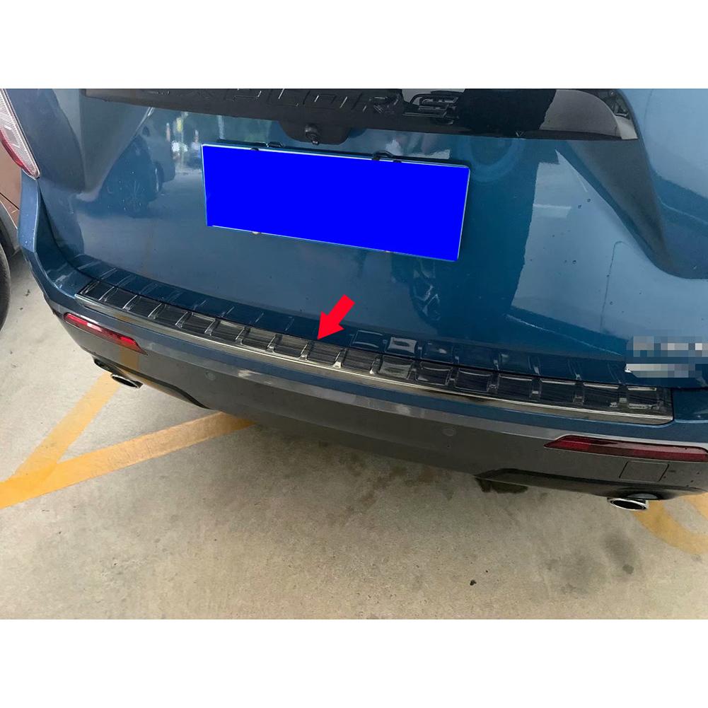 Fit for Ford New Explorer 2020 2021 2022 Rear Outside Bumper Sill Plate Guard Cover Trim Stainless Steel