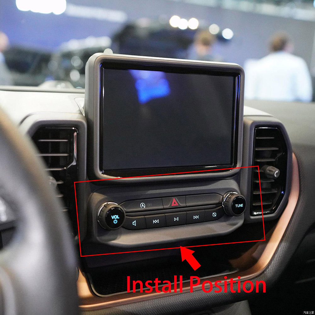 Fit for Ford 2021 2022 2023 2024 Bronco Sport Interior Front Center Control Adjustment Button Panel Cover Trim