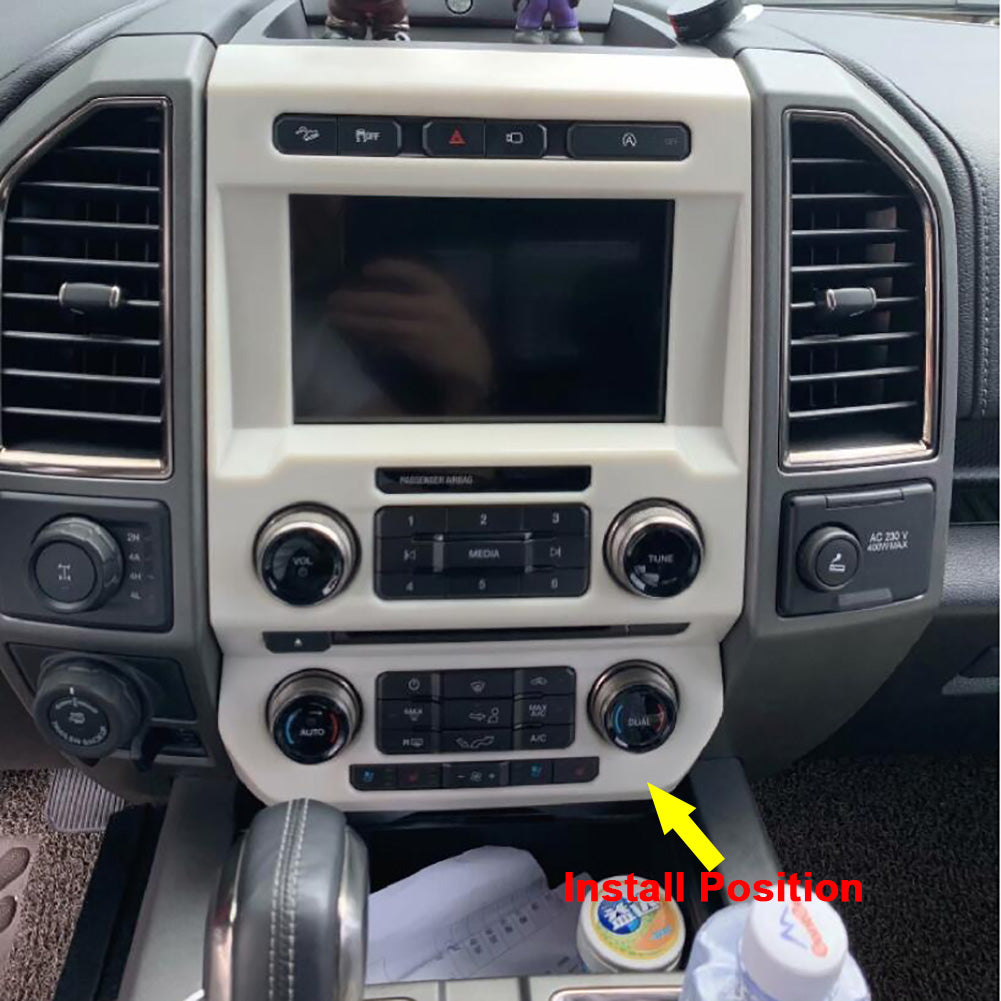 For Ford F-150 Raptor/Limited/XLT/Lariat/King Ranch/Platinum 2015 2016 2017 2018 2019 2020 Interior Front Center Console Air Vent Panel Cover Trims