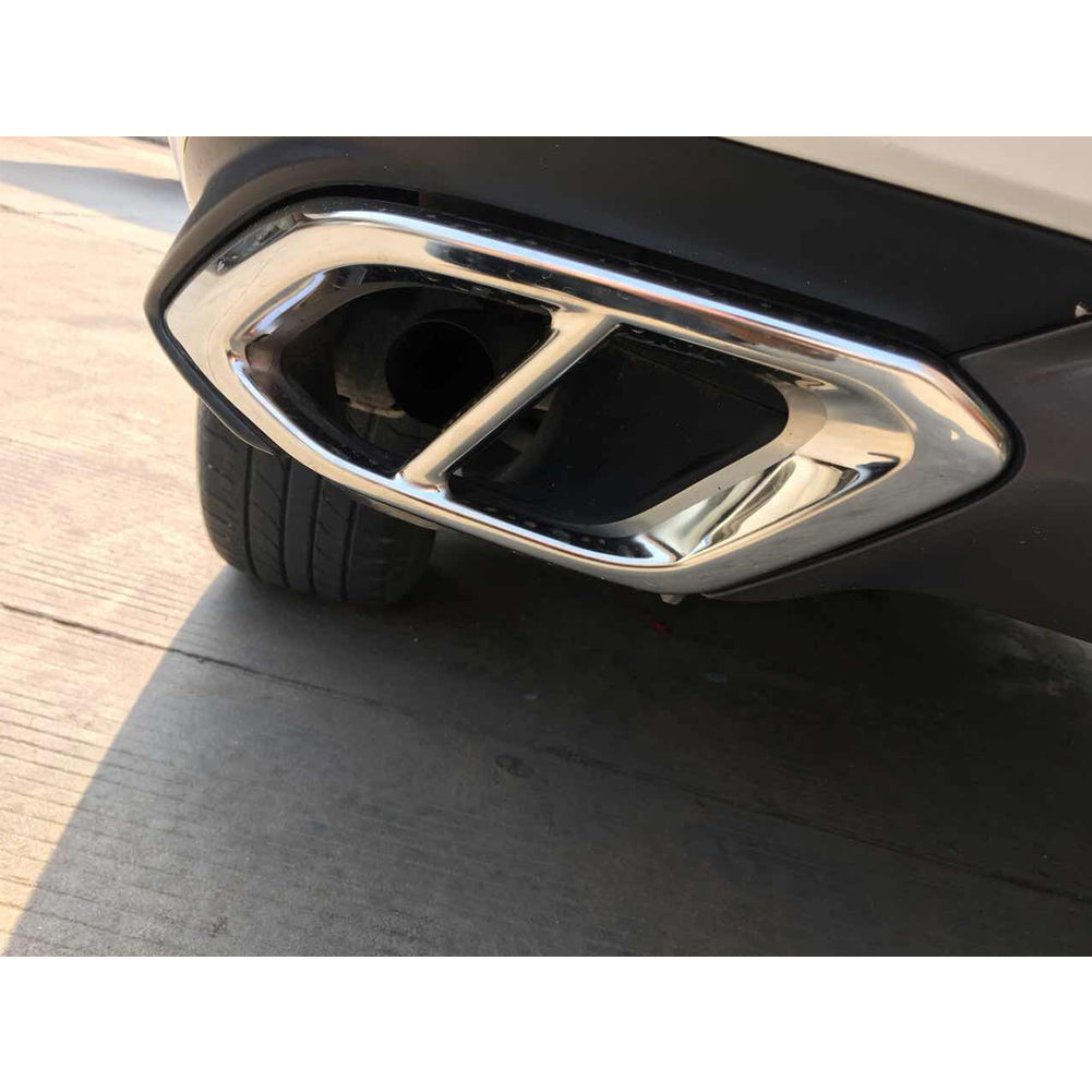 Fit for Lexus RX350 RX450H 2016 2017 2018 2019 2021 2022 Exhaust Muffler Pipe Tip Modling Cover Trims Stainless Steel