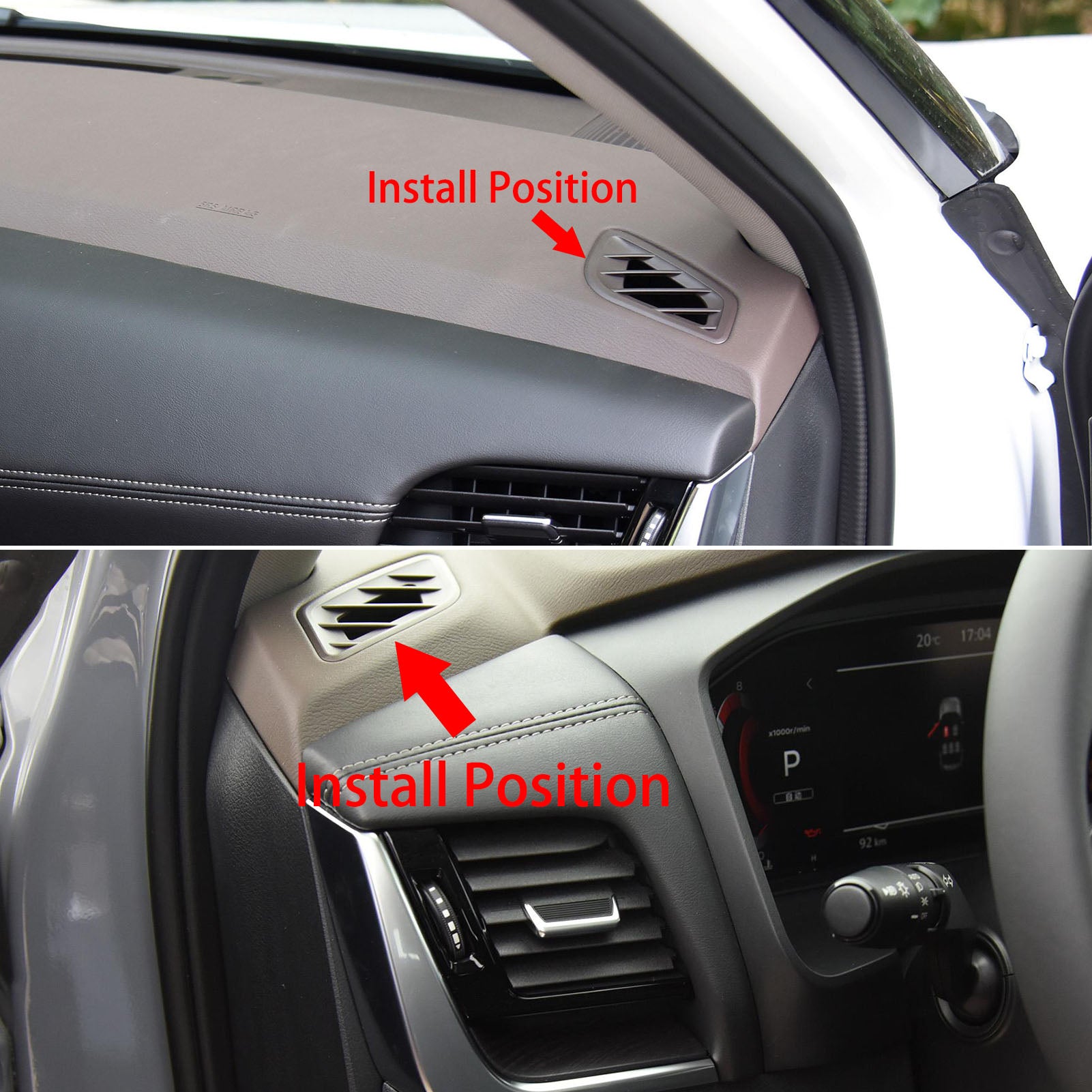 Fit for Nissan New Rogue 2021 Interior Front Upper Air Condition Vent Outlet Cover Trims