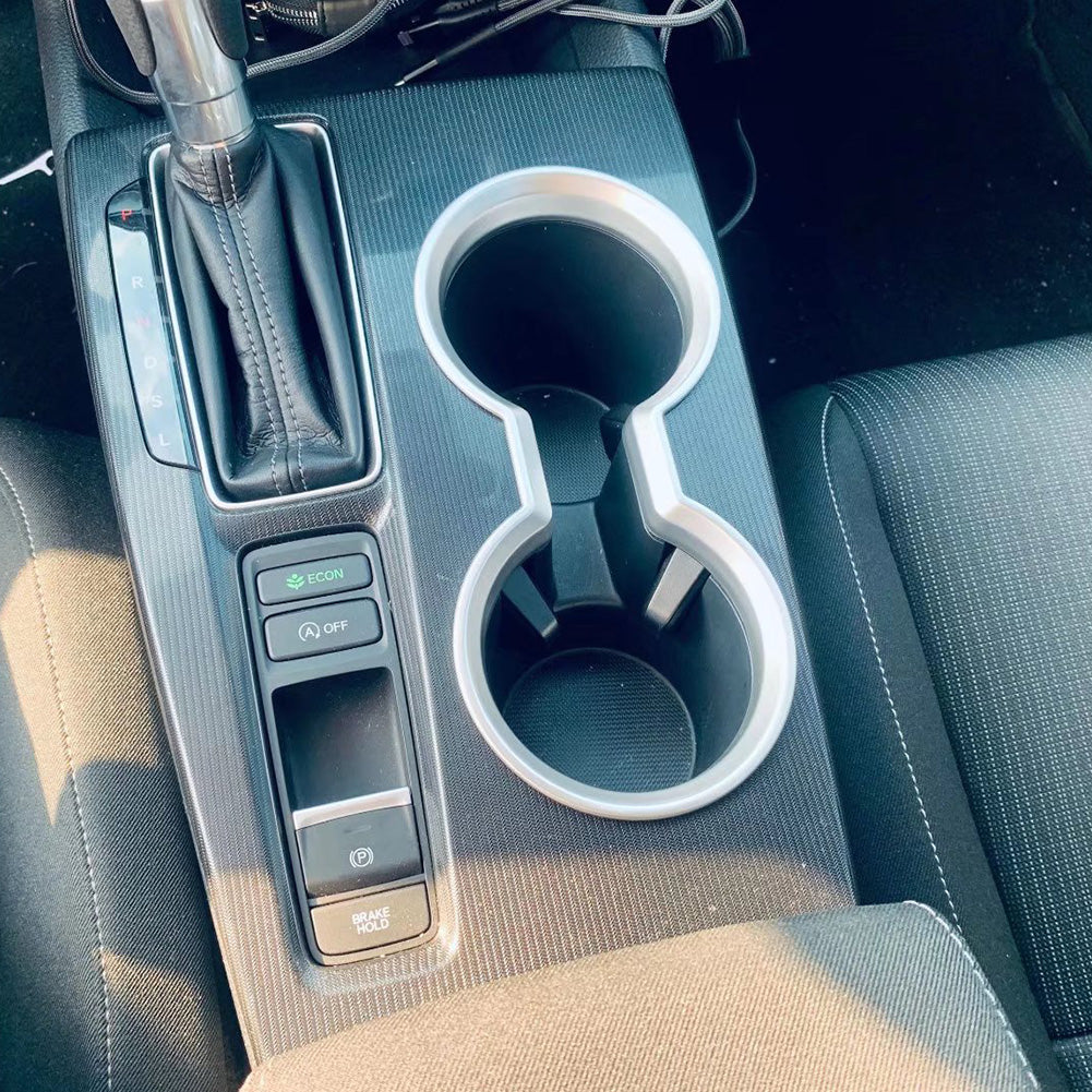 Fit for Honda New Civic 2022 Sedan Front Center Console Dashboard Panel Cup Holder Cover Trim
