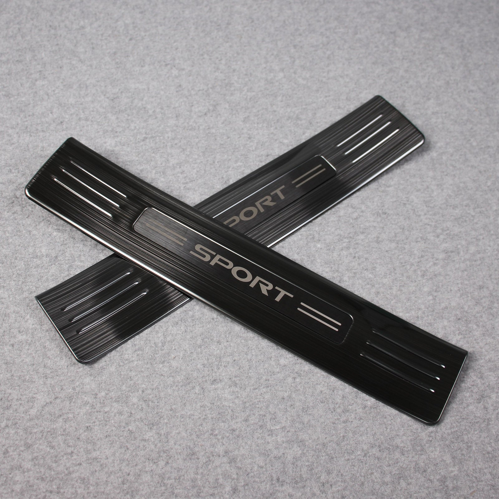 Fit for Toyota New Highlander 2020 2021 2022 Outside Door Sill Scuff Plate Guard Cover Trim Sport Style Stainless Steel