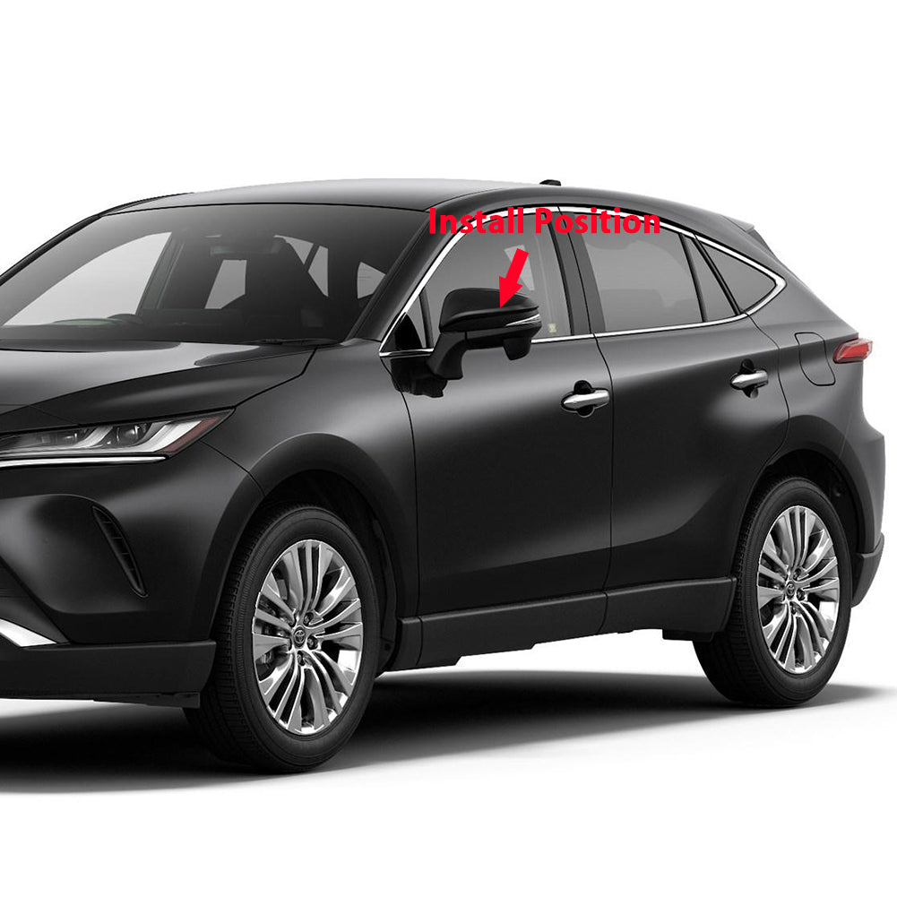 Fit For Toyota VENZA 2021 Rear View Mirror Side Molding Cover Trims