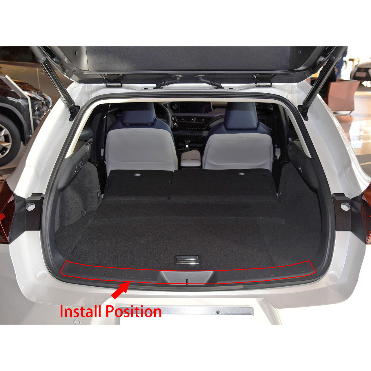 Fit for Lexus UX 200 250h UX200 UX250h 2019 2020 2021 2022 Rear Interior Bumper Sill Plate Guard Cover Trim