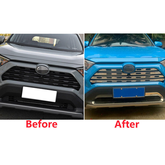 Fit for Toyota New RAV4 2019 2020 2021 LE/XLE/XSE/Limited Model Front Grill Grille Cover Trims