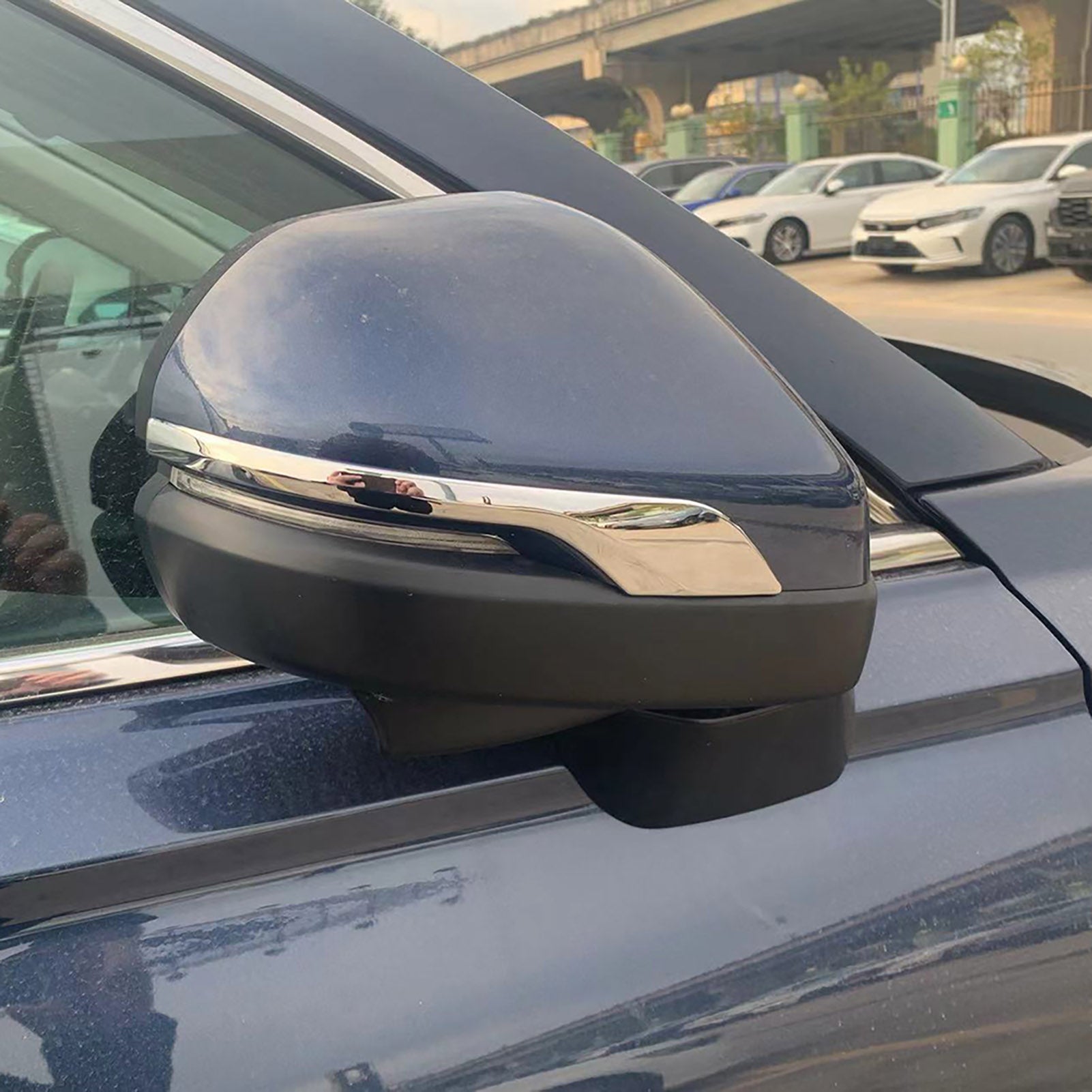 Fit For Honda 2023 New CR-V CRV Chrome Rear view Mirror Side Molding Cover Trims