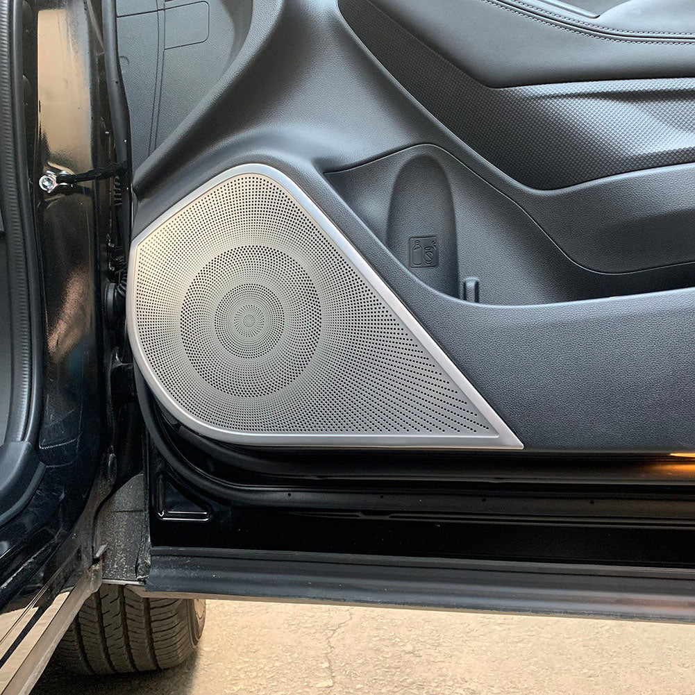 Fit For Subaru 2019 2020 2021 2022 Forester Door Speaker Sound Panel Cover Trims Stainless Steel