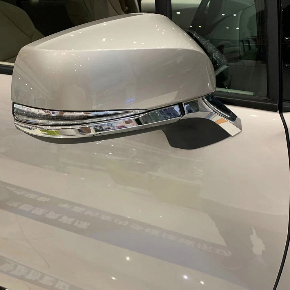  Fit for Toyota 2021 2022 Sienna Chrome Rear View Mirror Side Molding Cover Trims (Fit for Sienna Limited/Platinum Model)