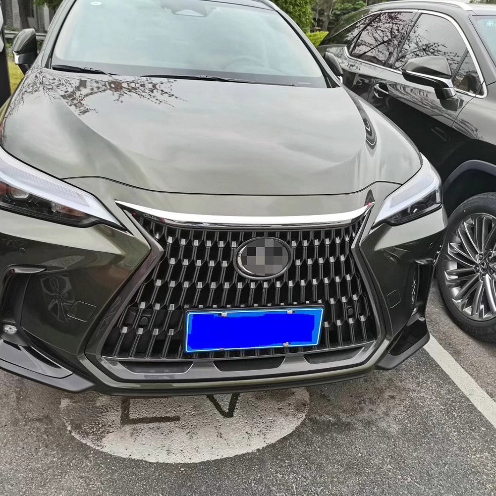 Fit For 2021 2022 2023 2024 Lexus NX Chrome Front Hood Grill Cover Bonnet Trim