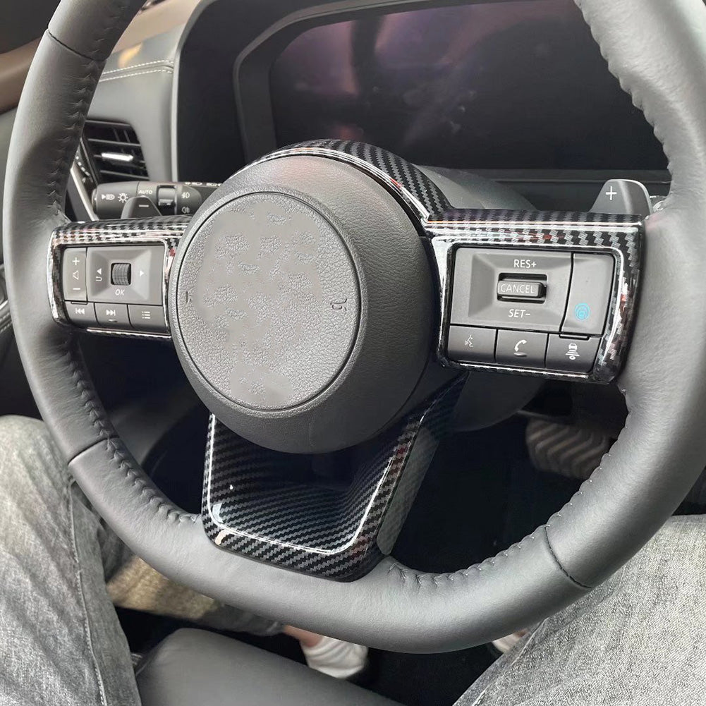 For Nissan New Rogue 2021 2022 Wheel Steering Trim Panel Cover Trims ABS