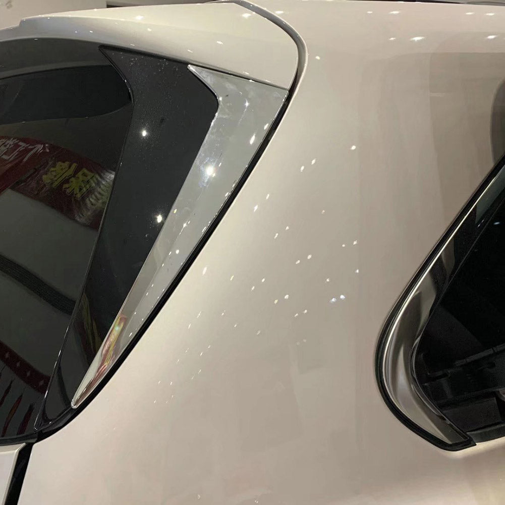 Fit for Toyota 2021 2022 2023 Sienna Chrome Rear Spoiler Wing Side Beveled Window Cover Trims