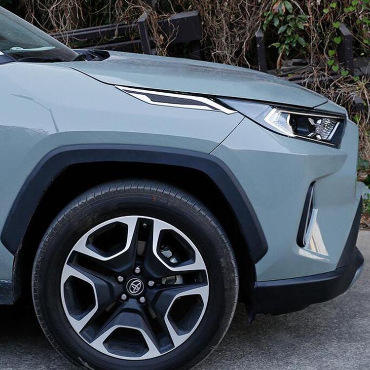 Fit for Toyota New RAV4 2019 2020 2021 2022 Headlight Molding Trim Front Side Fender Cover Trims - beautost