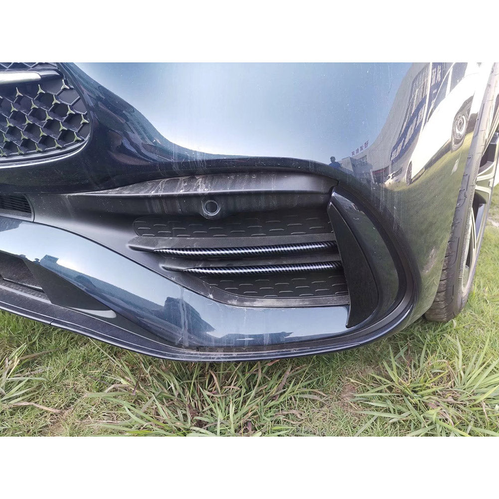 For Mercedes-Benz 2022 New C-Class C300 C200 C220d AMG Front Fog Light Mesh Cover Trim