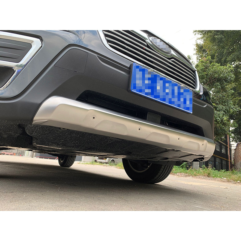 Fit For Subaru 2019 2020 2021 Forester Front + Rear Bumper Guard Protector Plate Cover Trims Stainless Steel