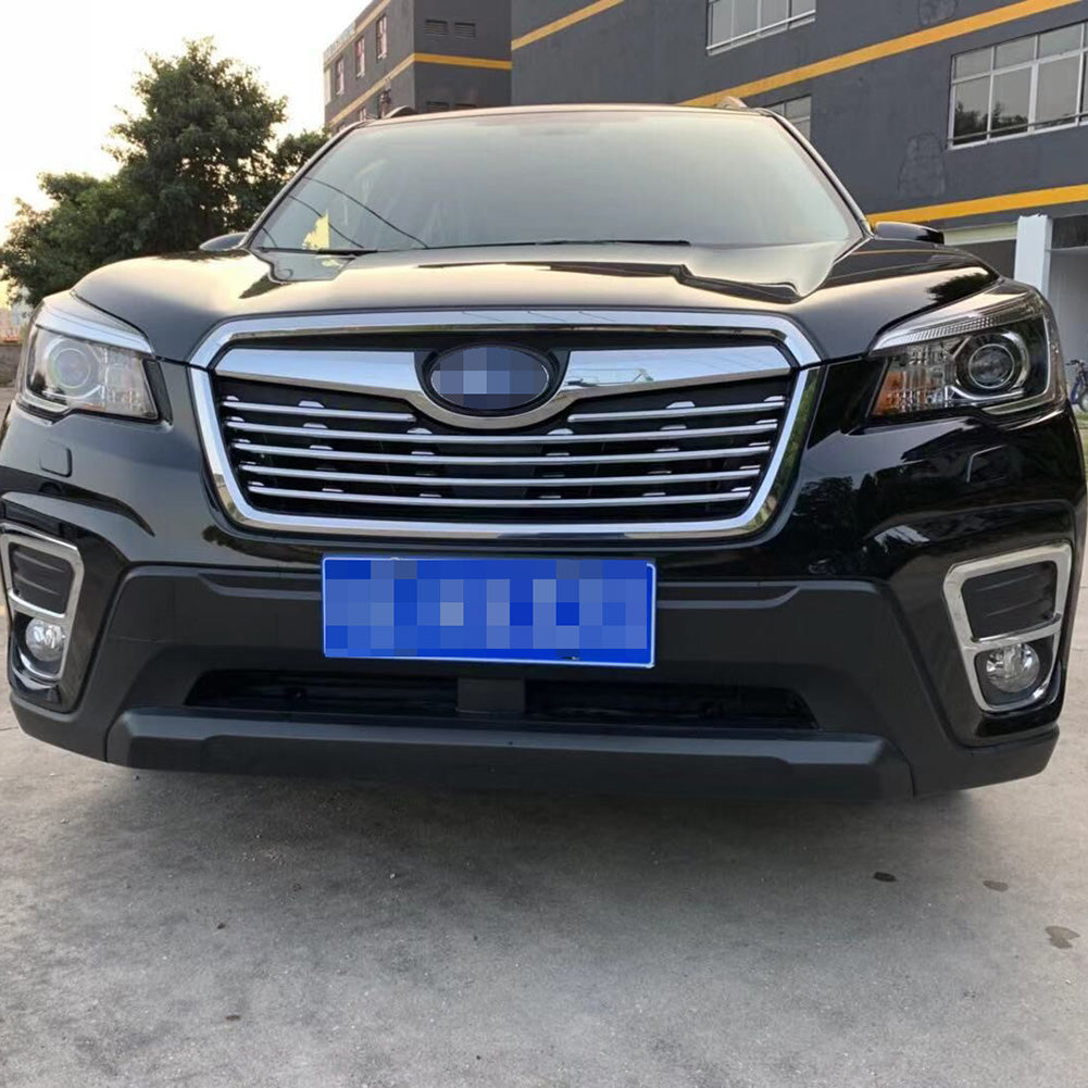 Fit for Subaru Forester 2019 2020 2021 Front Grill Grille Cover Trim Chrome