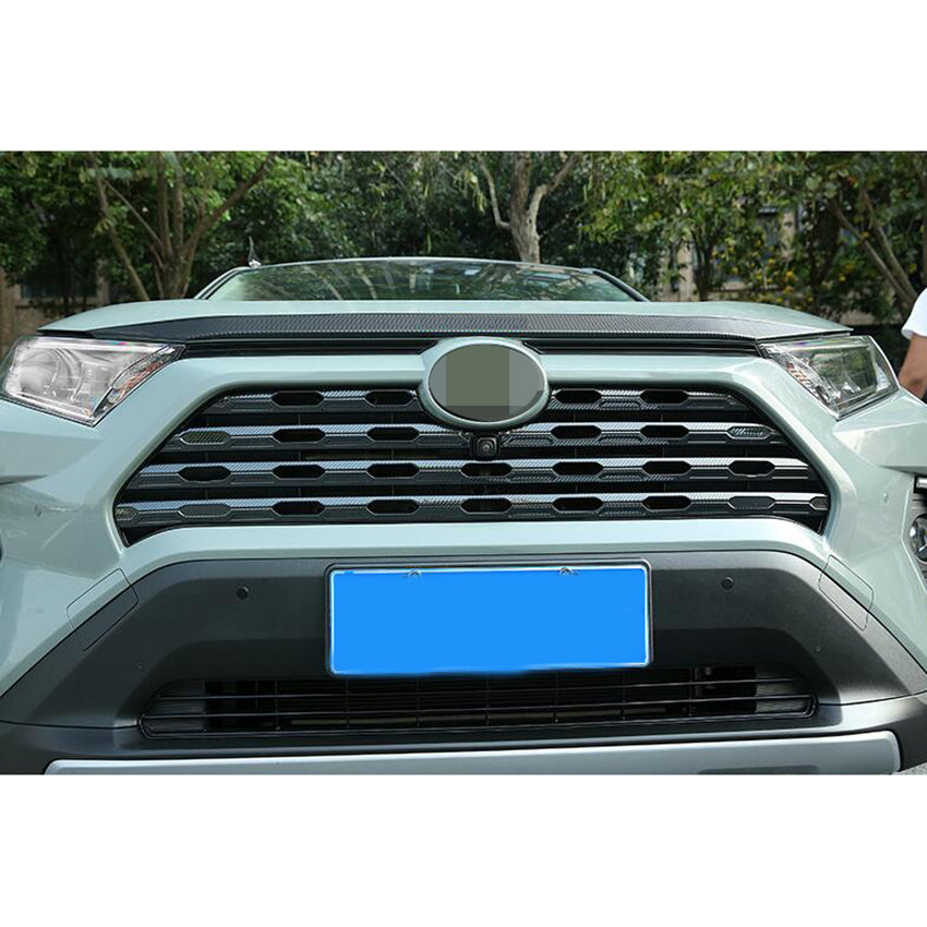 Fit for Toyota New RAV4 2019 2020 2021 LE/XLE/XSE/Limited Model Front Grill Grille Cover Trims