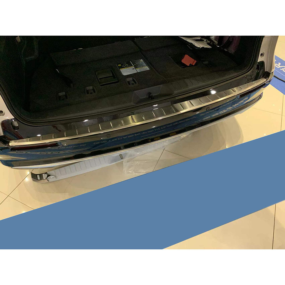 Fit for Toyota 2021 2022 2023 Sienna Rear Outside Bumper Sill Plate Guard Cover Trim Stainless Steel