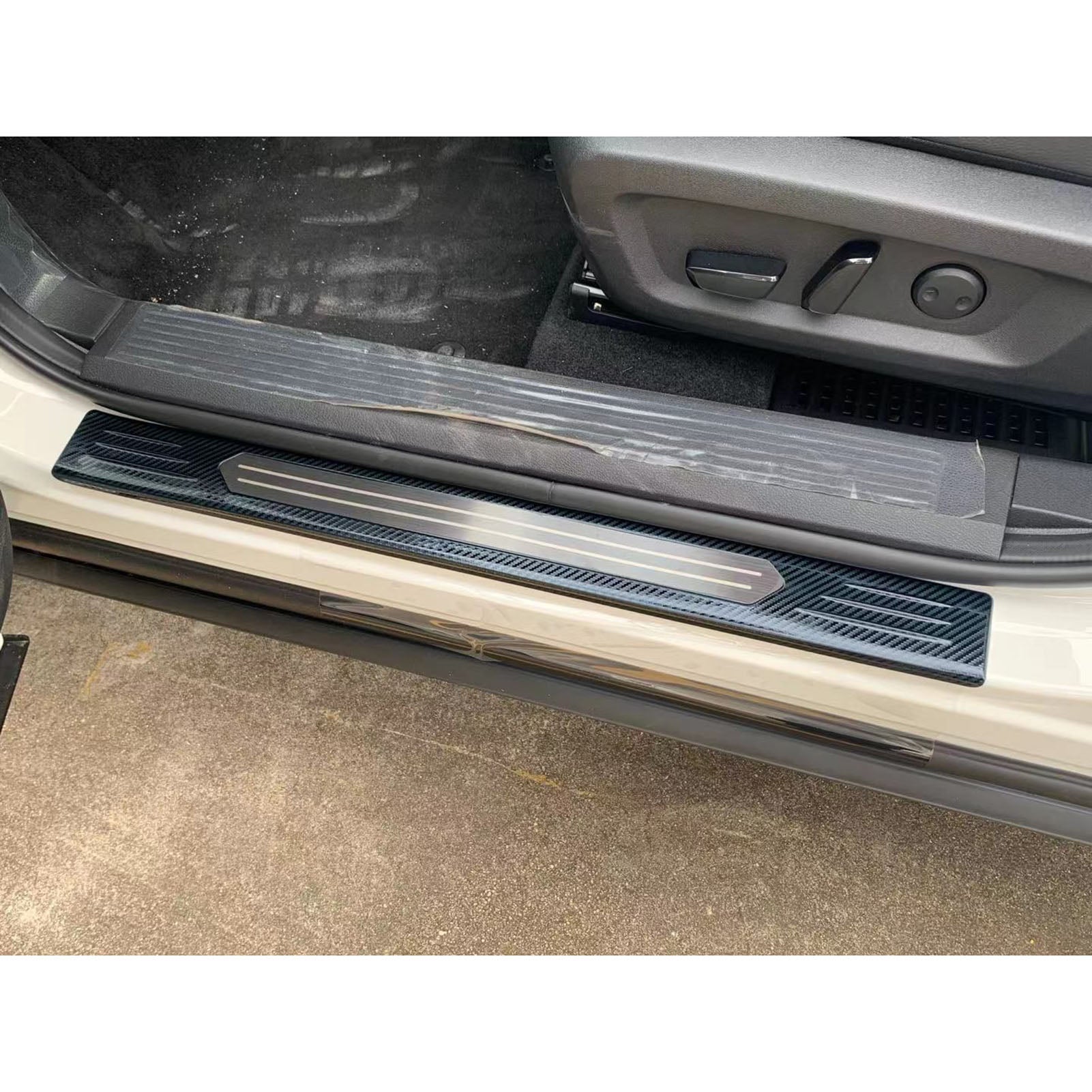 Fit for Nissan Rogue 2021 Door Sill Scuff Plate Guard Cover Trims Stainless Steel