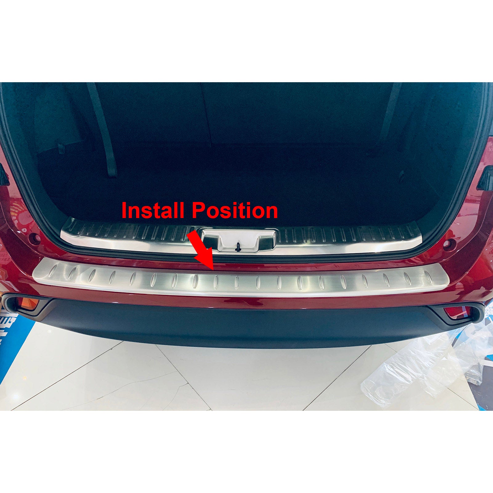 Fit for Toyota New Highlander 2020 2021 2022 Rear Outside Bumper Sill Plate Guard Cover Trim