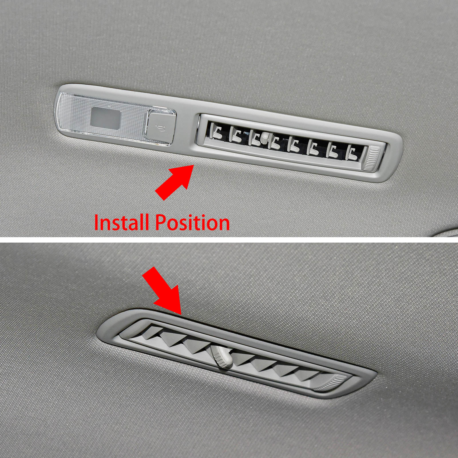 Fit for Toyota New Highlander 2020 2021 2022 2023 Interior Rear Seat Air Condition Vent Outlet Cover Trim