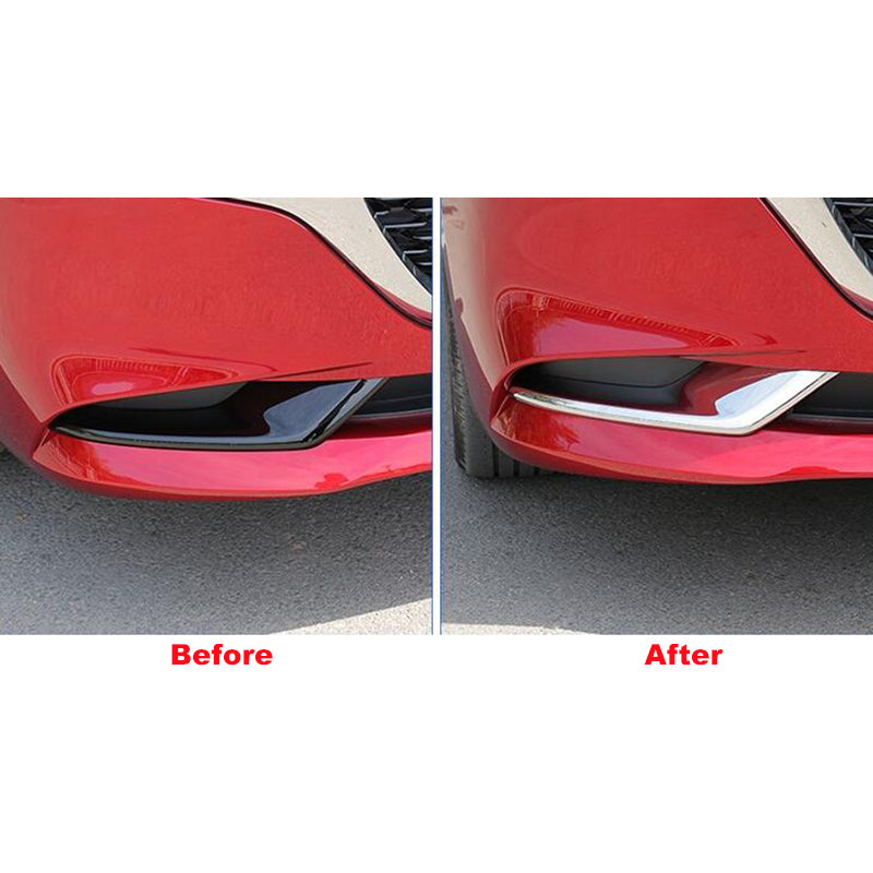 Fit for 2019 2020 2021 2022 Mazda 3 Axela Sedan Chrome Front Fog Light Lamp Cover Trims