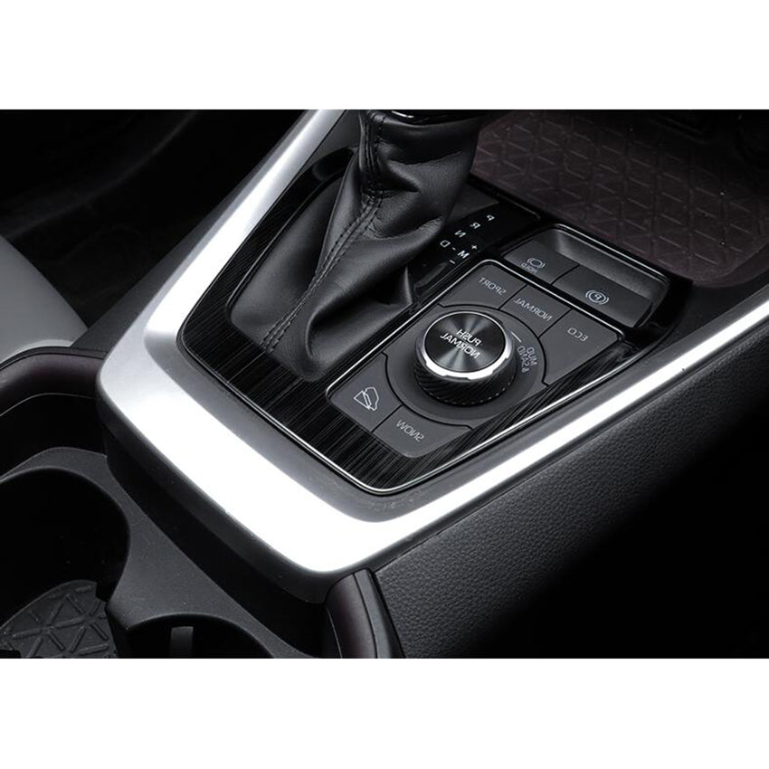 Fit for Toyota New RAV4 2019 2020 2021 Gear Shift Knob Console Panel Cover Trim Stainless Steel