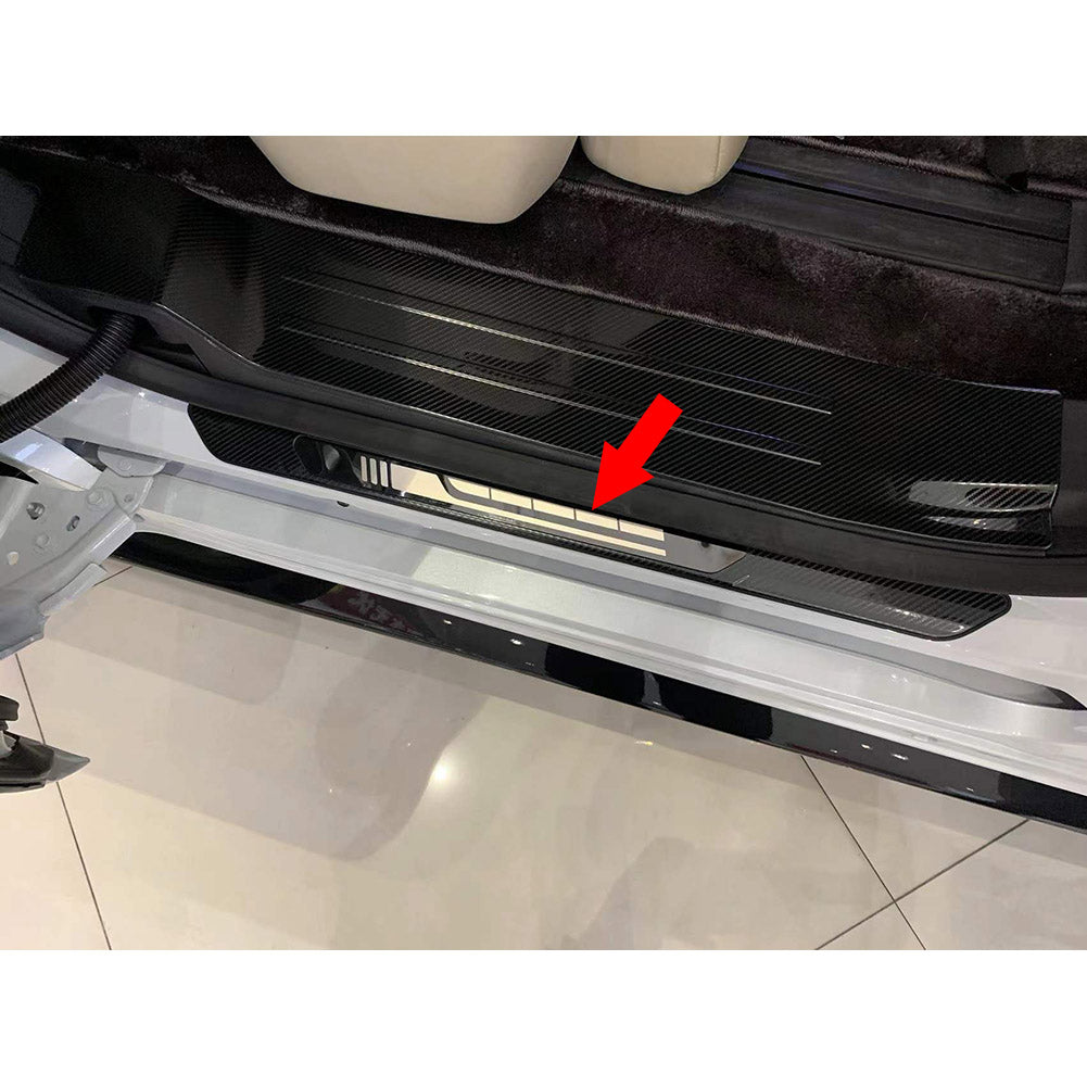 Fit for Toyota 2021 2022 Sienna Outside Door Sill Scuff Plate Guard Cover Trim Stainless Steel