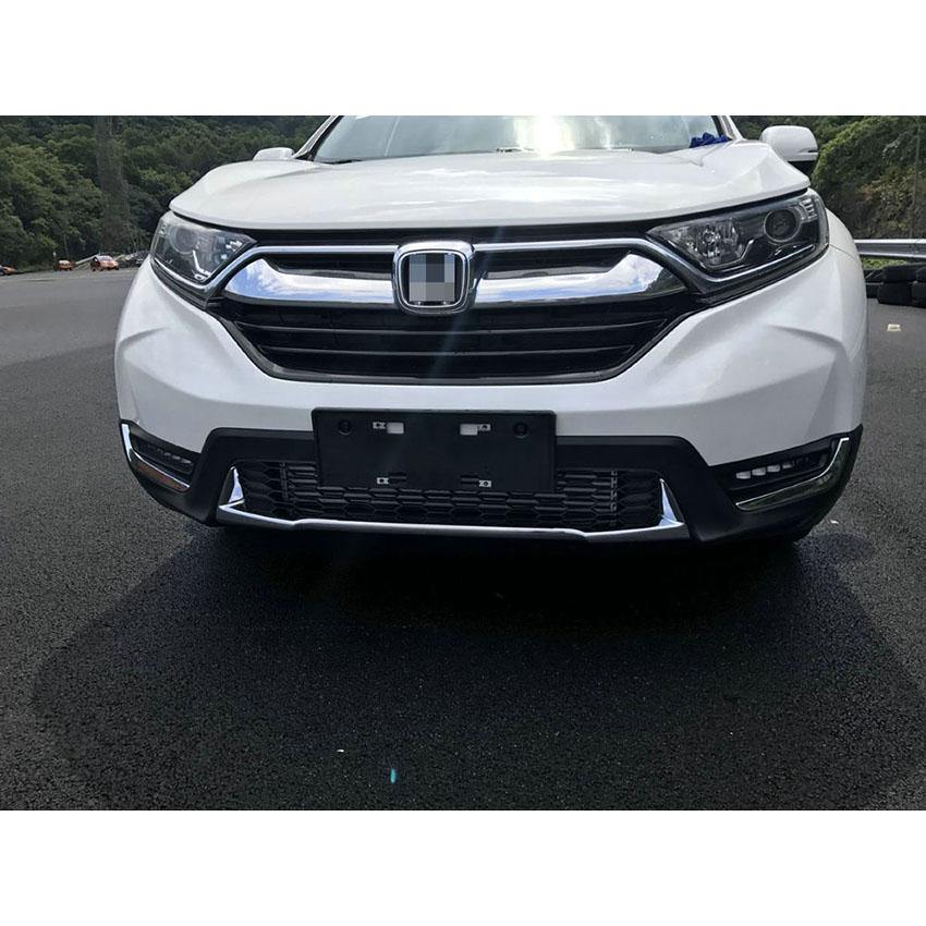 Fit for Honda 2017 2018 2019 CR-V CRV Chrome ABS Front Grill Bumper Protector Cover Trim - beautost