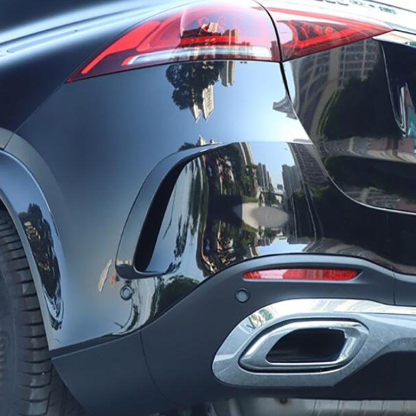 Fit for Mercedes-Benz GLE 350 450 W167 2020 2021 Front+Rear Side Fender Vent Air Outlet Fog light Bezel Cover Trims Black