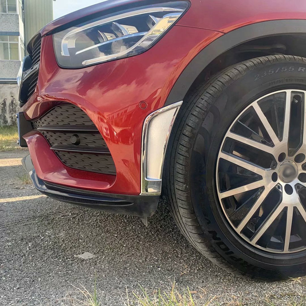 Fit For Mercedes Benz New GLC GLC300 2020 2021 Front Corner Side Fender Sticker Vents Air Outlet Cover Trims