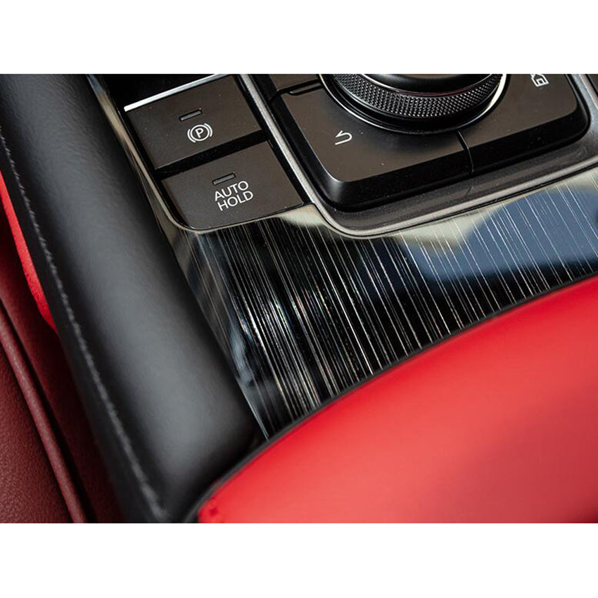 Fit for 2019 2020 2021 2022 Mazda 3 Axela Gear Shift Knob Console Media Panel Cover Trim Stainless steel