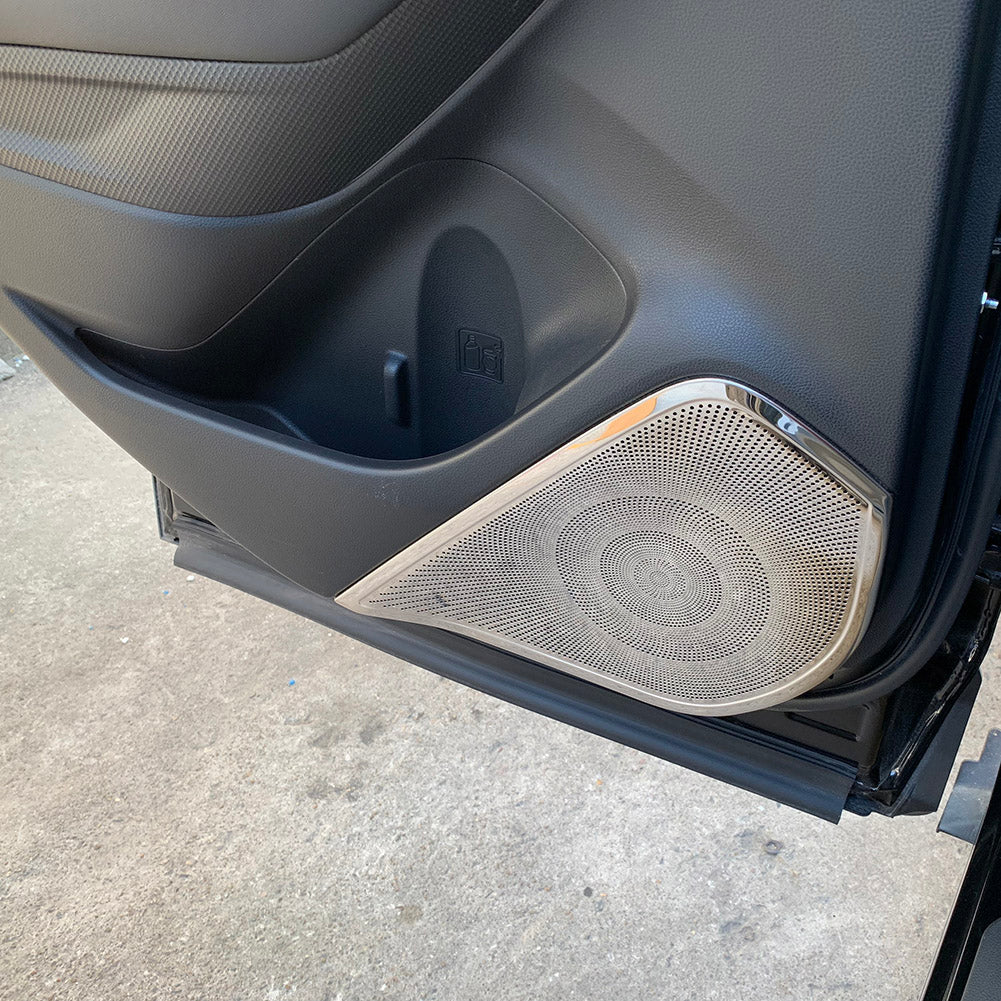 Fit For Subaru 2019 2020 2021 2022 Forester Door Speaker Sound Panel Cover Trims Stainless Steel