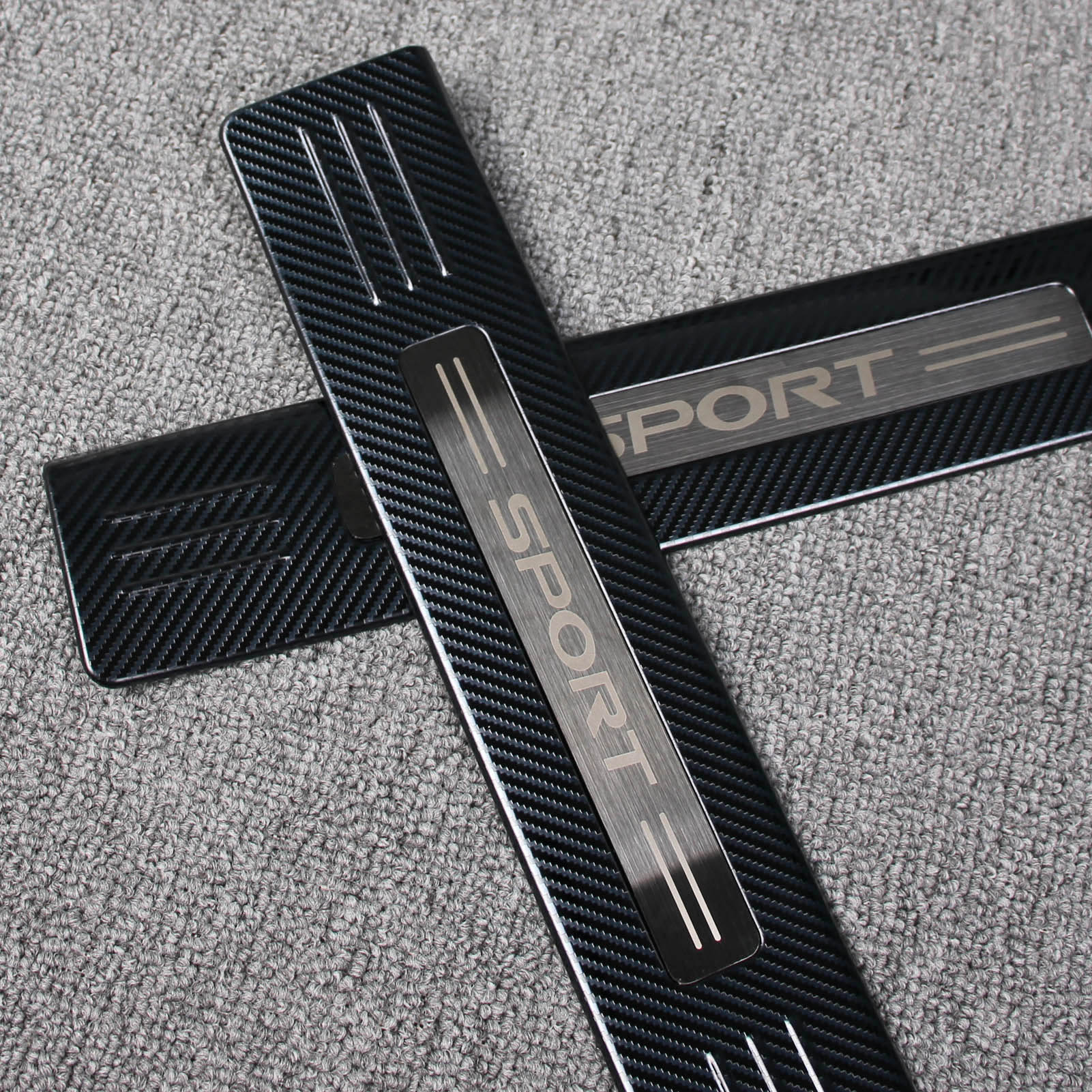 Fit for Toyota New Highlander 2020 2021 2022 Outside Door Sill Scuff Plate Guard Cover Trim Sport Style Stainless Steel