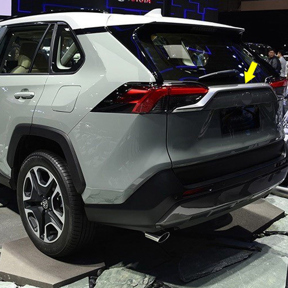 Fit for Toyota New RAV4 2019 2020 2021 2022 Rear Trunk Lid Upper Curve Molding Trim (Chrome) - beautost