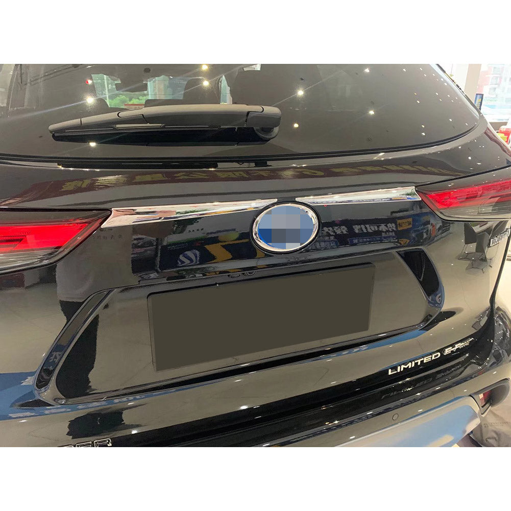 Fit for Toyota Highlander 2020 2021 2022 Rear Trunk Lid Molding Trim Chrome ABS