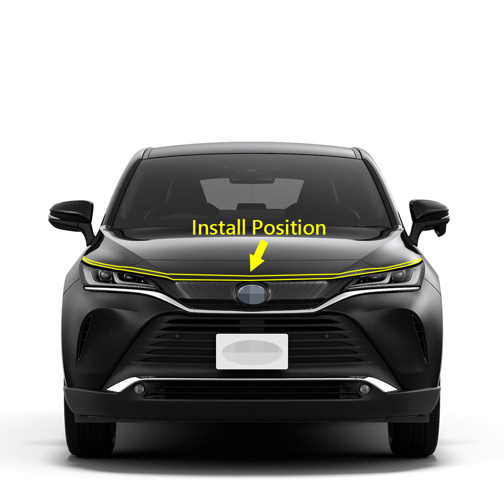 Fit for Toyota VENZA 2021 2022 2023 2024 Chrome Front Hood Grill Cover Bonnet Trim