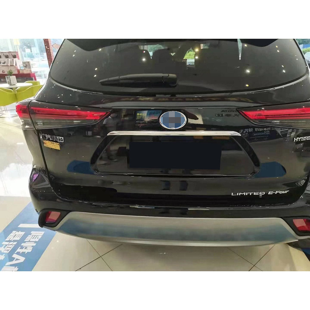 Fit for Toyota Highlander 2020 2021 2022 Rear Trunk Lid License Plate Frame Molding Cover Trim