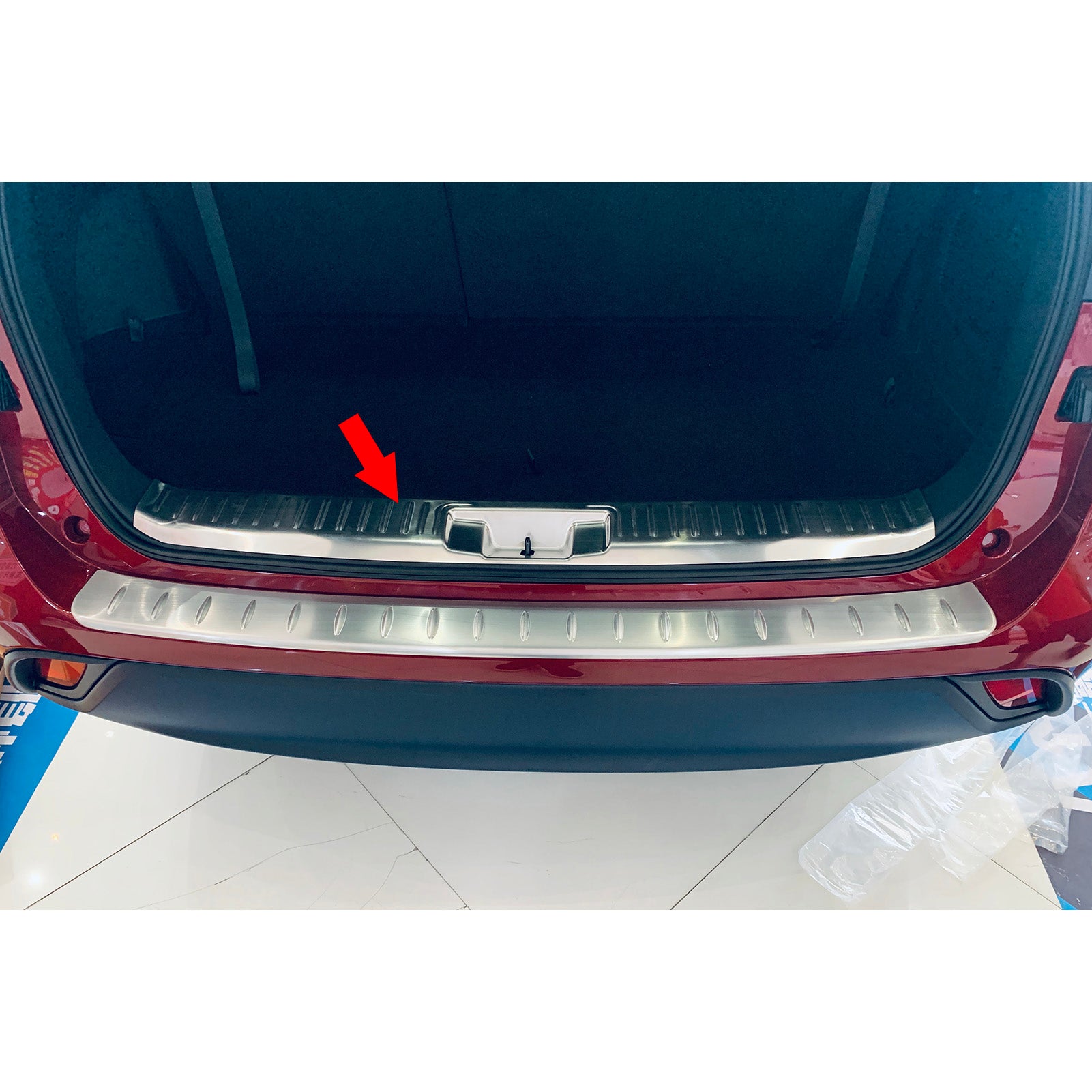 Fit for Toyota New Highlander 2020 2021 2022 Rear Inside Bumper Sill Plate Guard Cover Trim Stainless Steel
